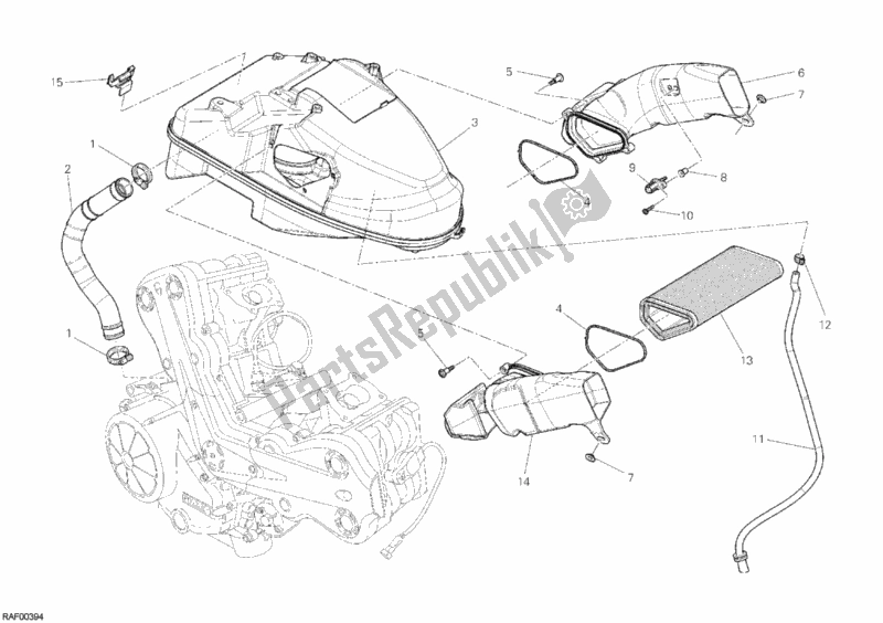 Tutte le parti per il Presa del Ducati Diavel Thailand 1200 2014